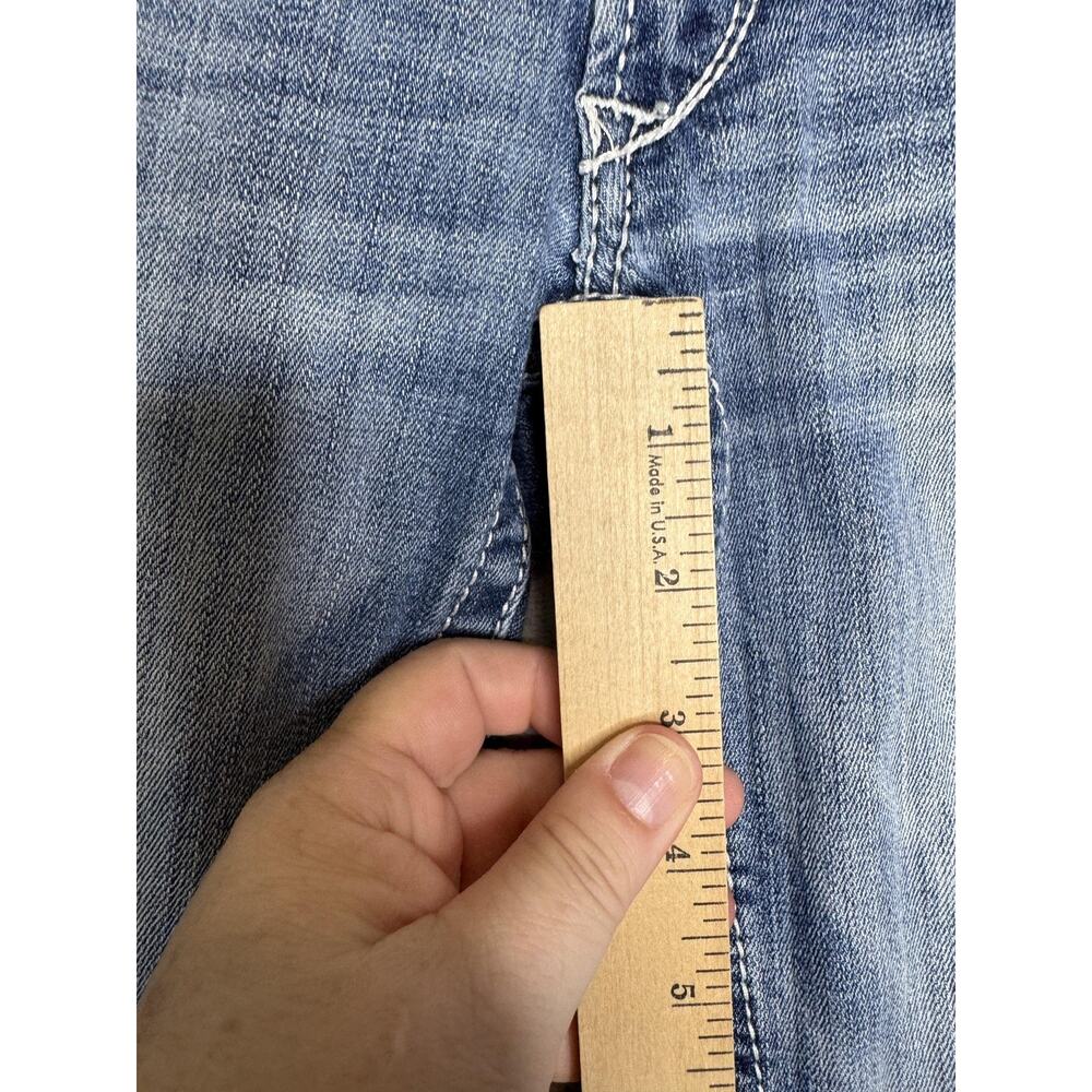 Ariat REAL Denim Jeans Womens 25L Bootcut Low Rise Stretch Embroidered Pockets - Picture 12 of 14